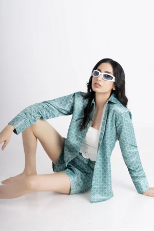 Oversized Shirt and Shorts Set